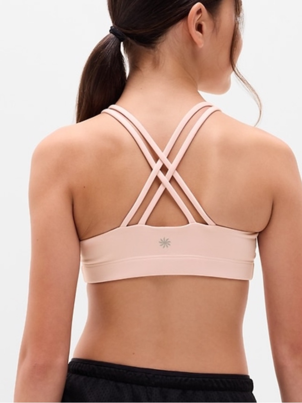 Athleta Girl Seamless Crisscross Back Bralette - Nude